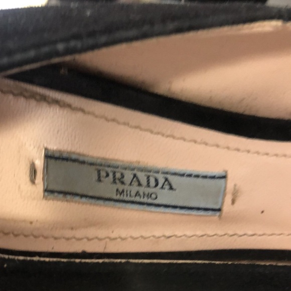 Prada black suede 5inch stiletto pump size 9 - Picture 8 of 12